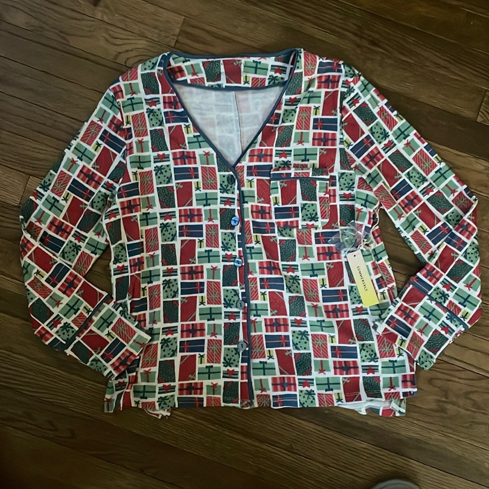 NWT Summersalt live in the presents pajama top